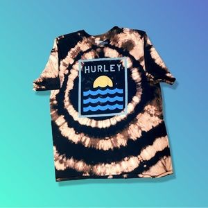 Hurley Mens Medium Bleach Dye T Shirt